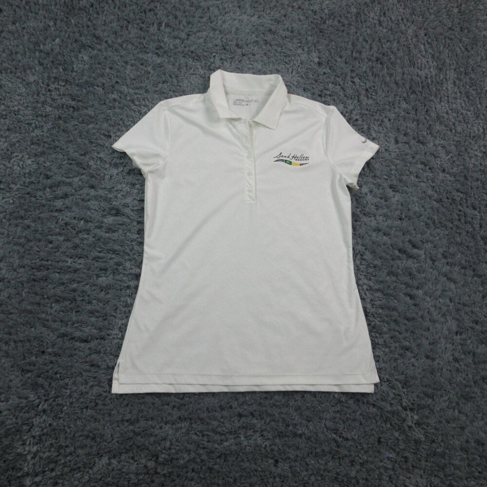 Nike Golf Polo Shirt Womens Medium Dri-FIT Sand Hollow Resort Stretch